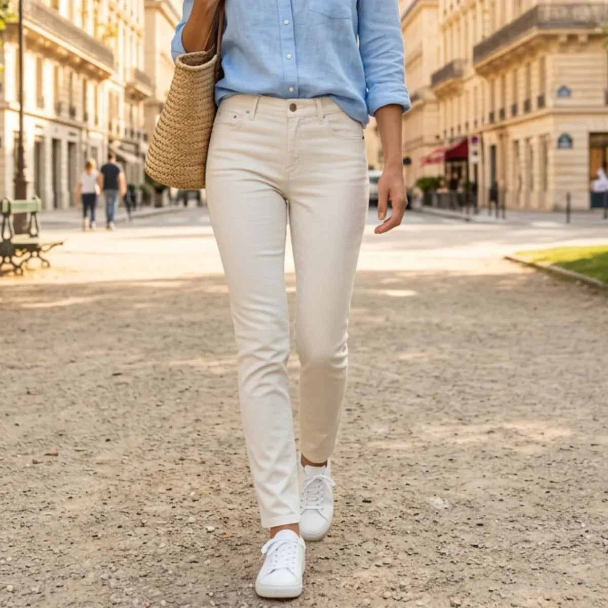 Jean français Femme Ecru - JEAN