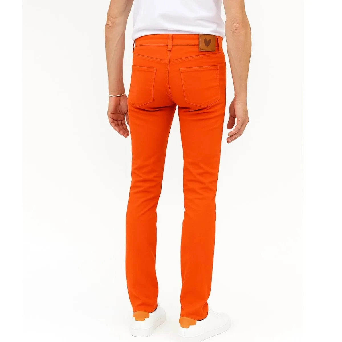 Jean français Orange Homme