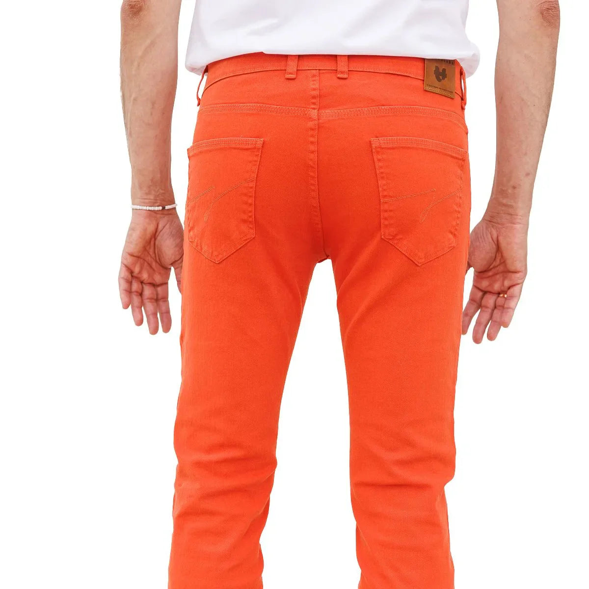 Jean français Orange Homme