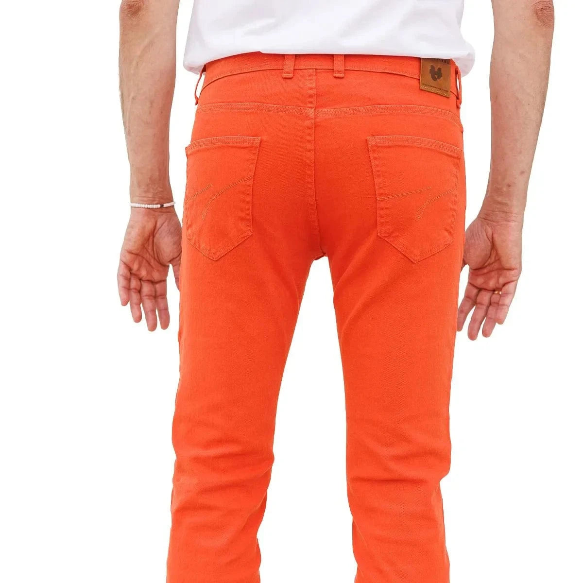 Jean français Orange Homme