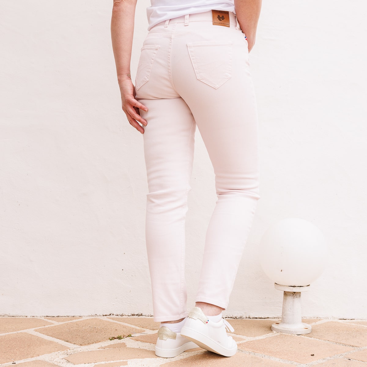 Jean français Rose femme