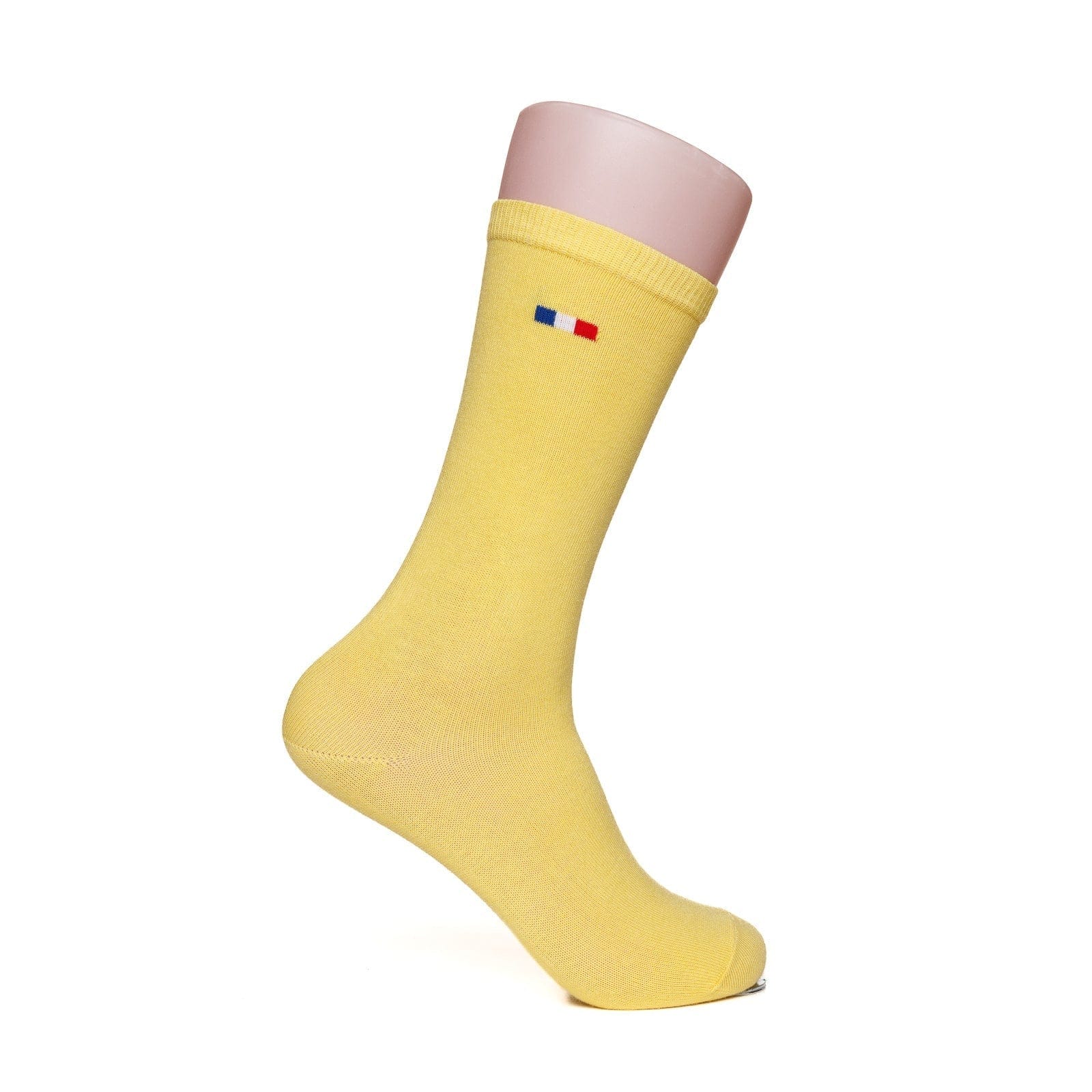 chaussettes pour homme jaune mi haute