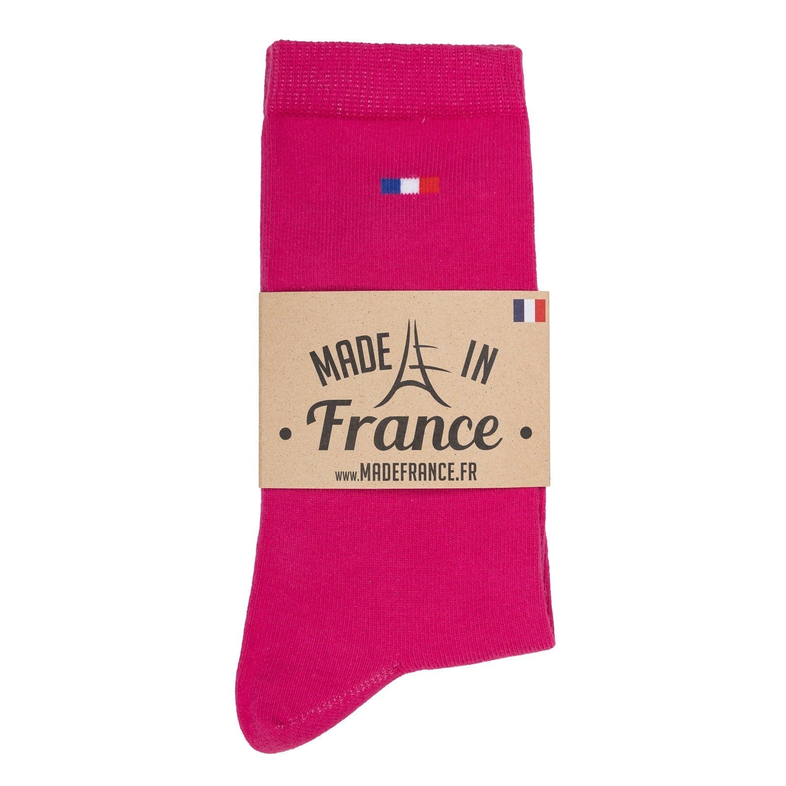 chaussettes pour homme rose foncé mi haute