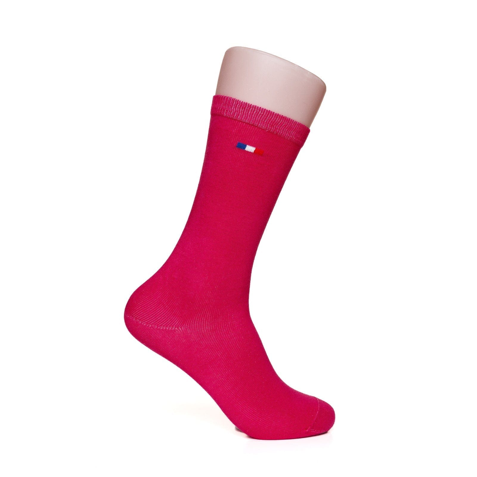chaussettes pour homme rose foncé mi haute