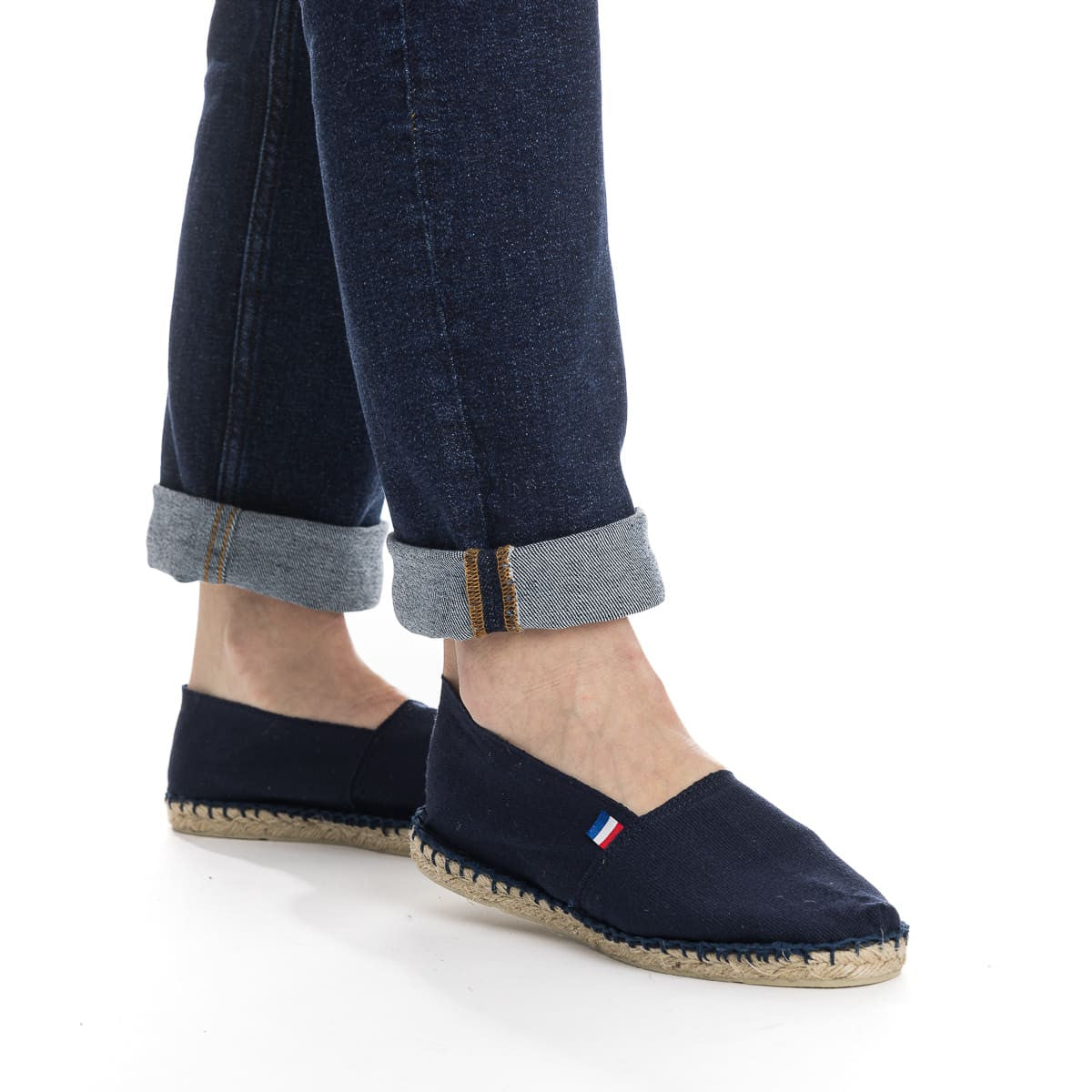 Espadrilles françaises bleu marine