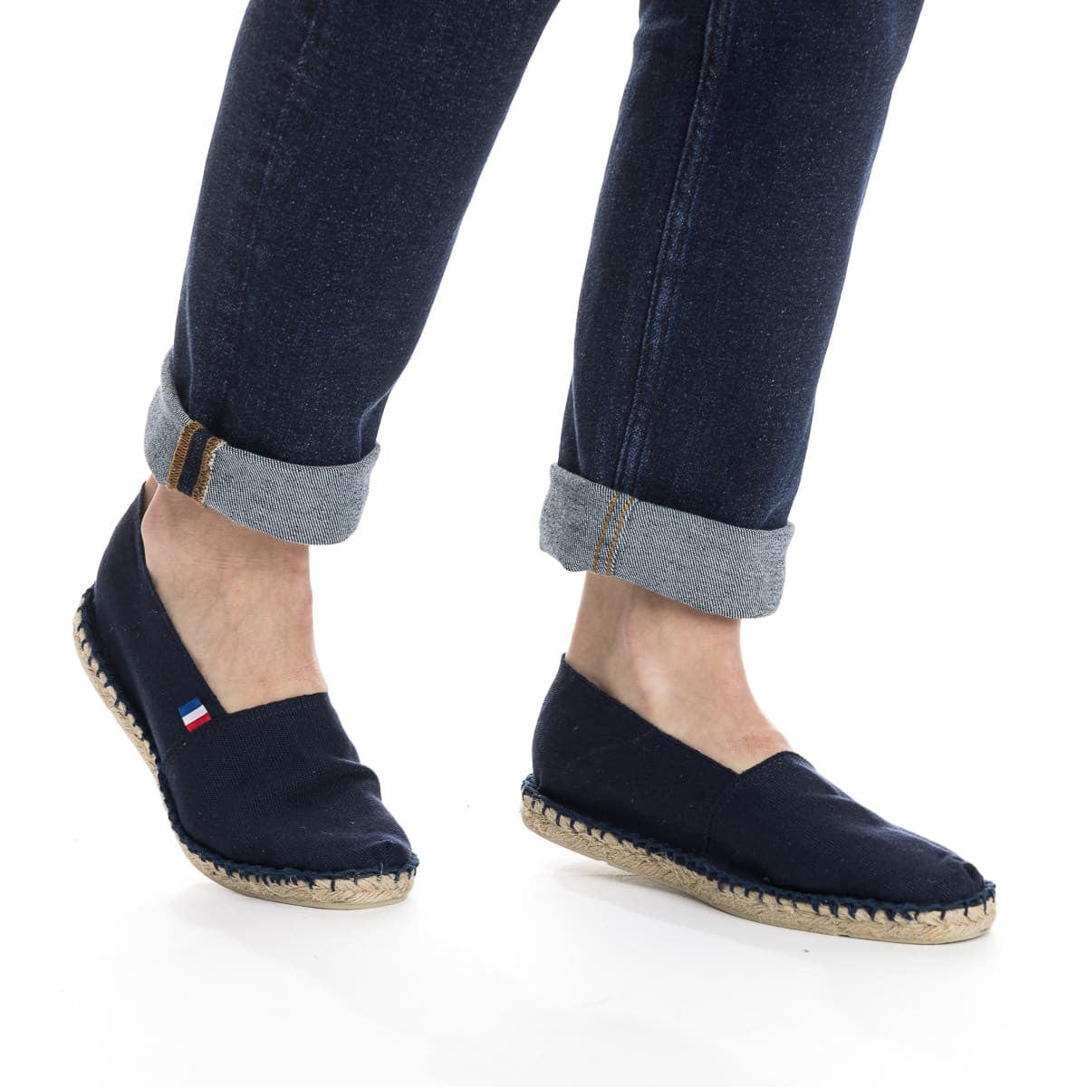 Espadrilles françaises bleu marine