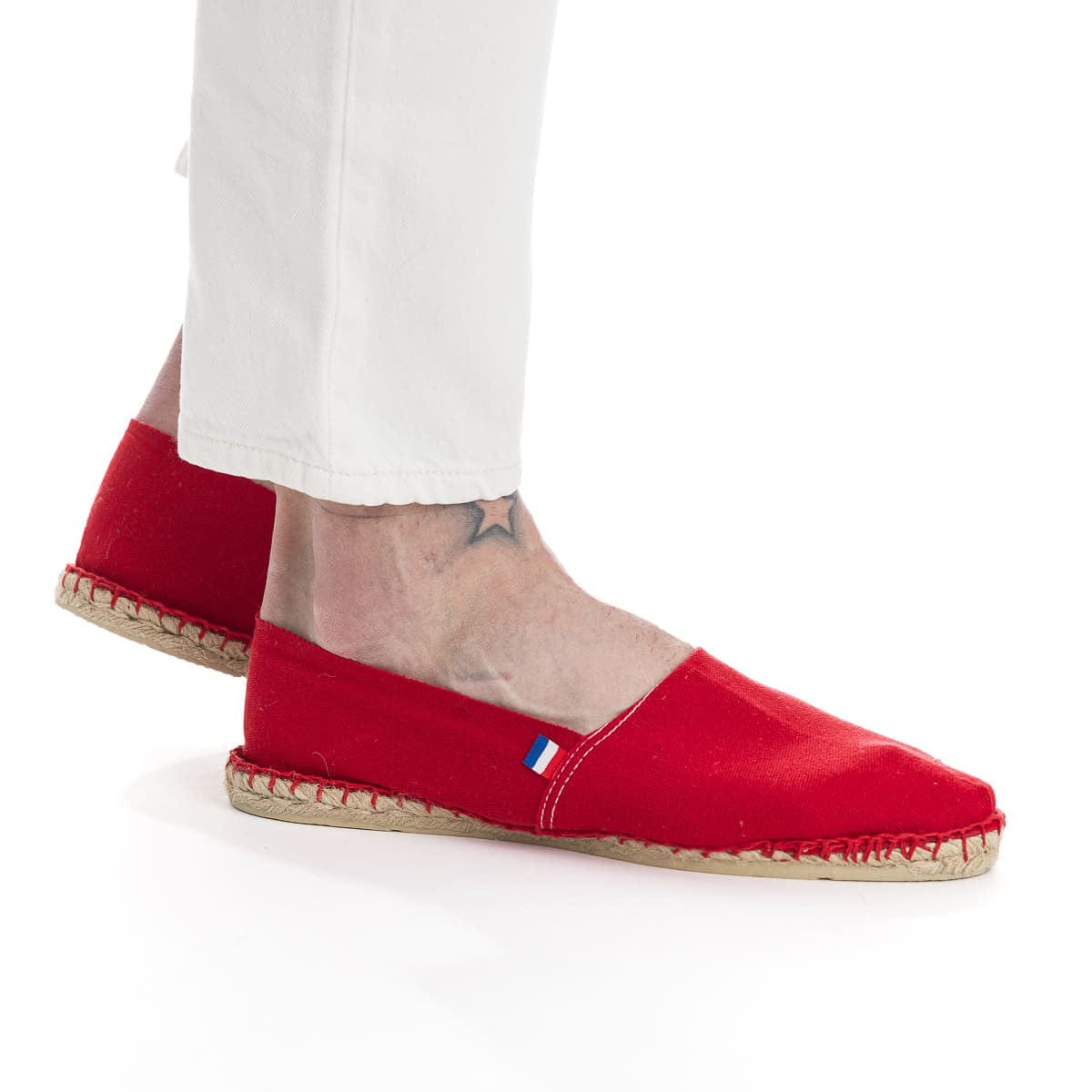 Espadrilles françaises rouges