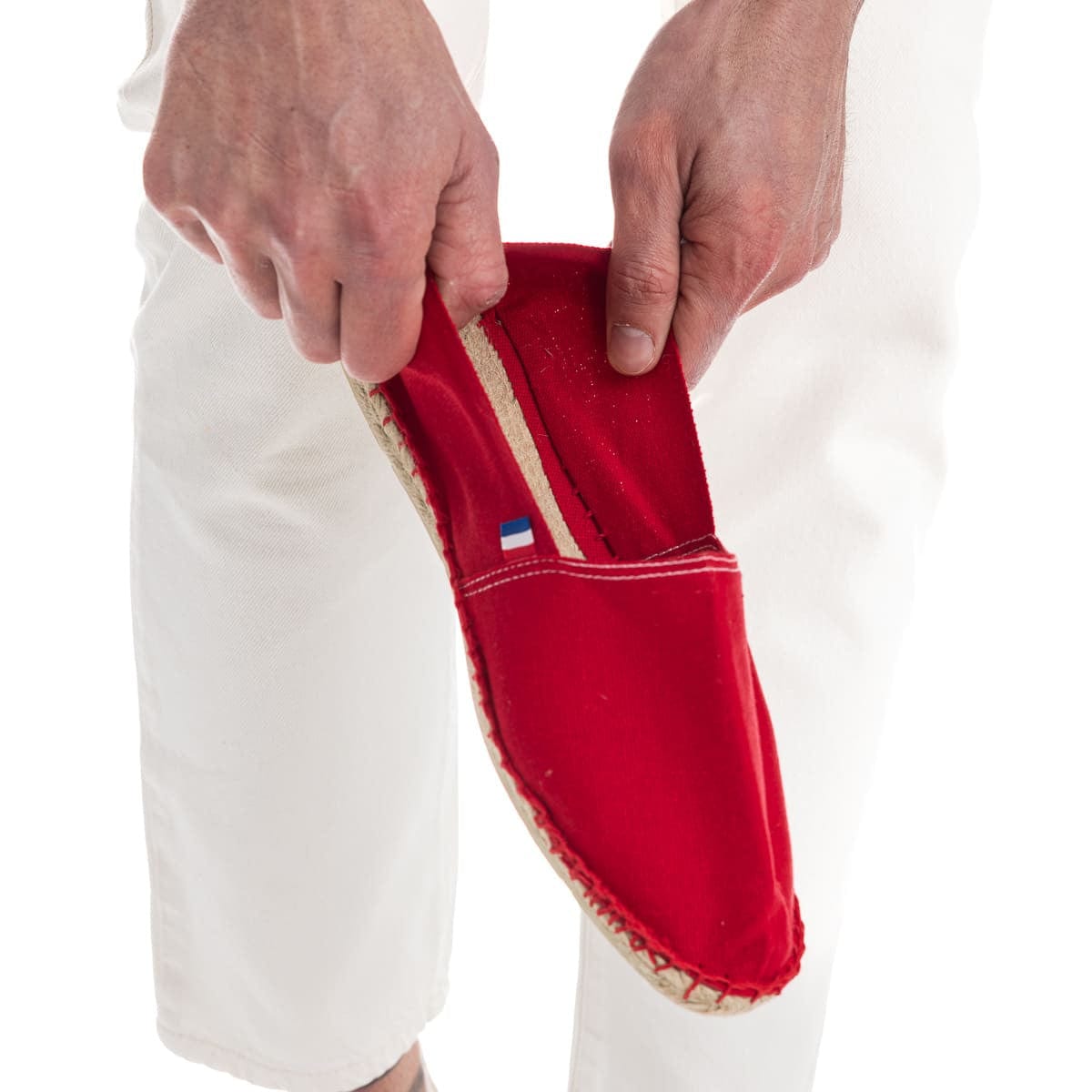 Espadrilles françaises rouges