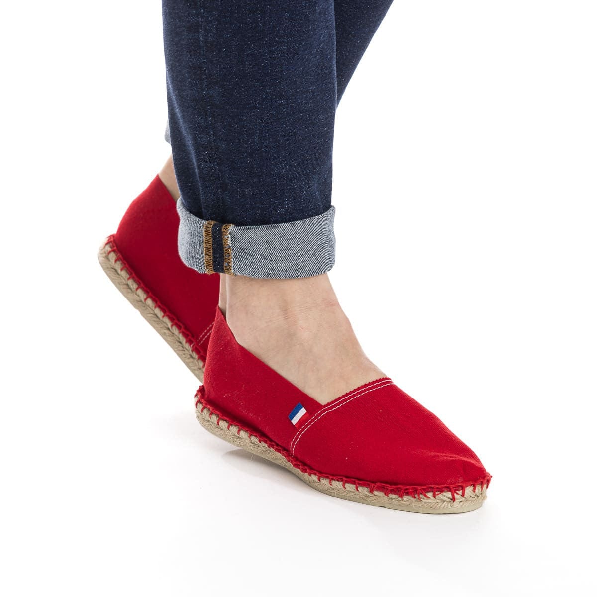 Espadrilles françaises rouges