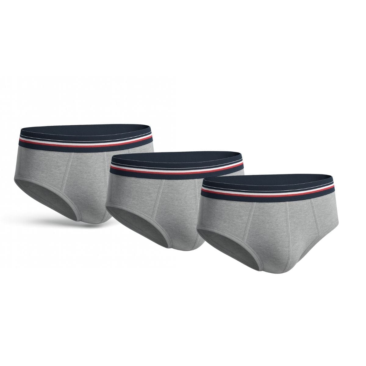 Lot de 3 slips gris
