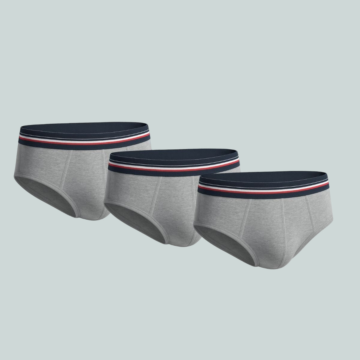 Lot de 3 slips gris