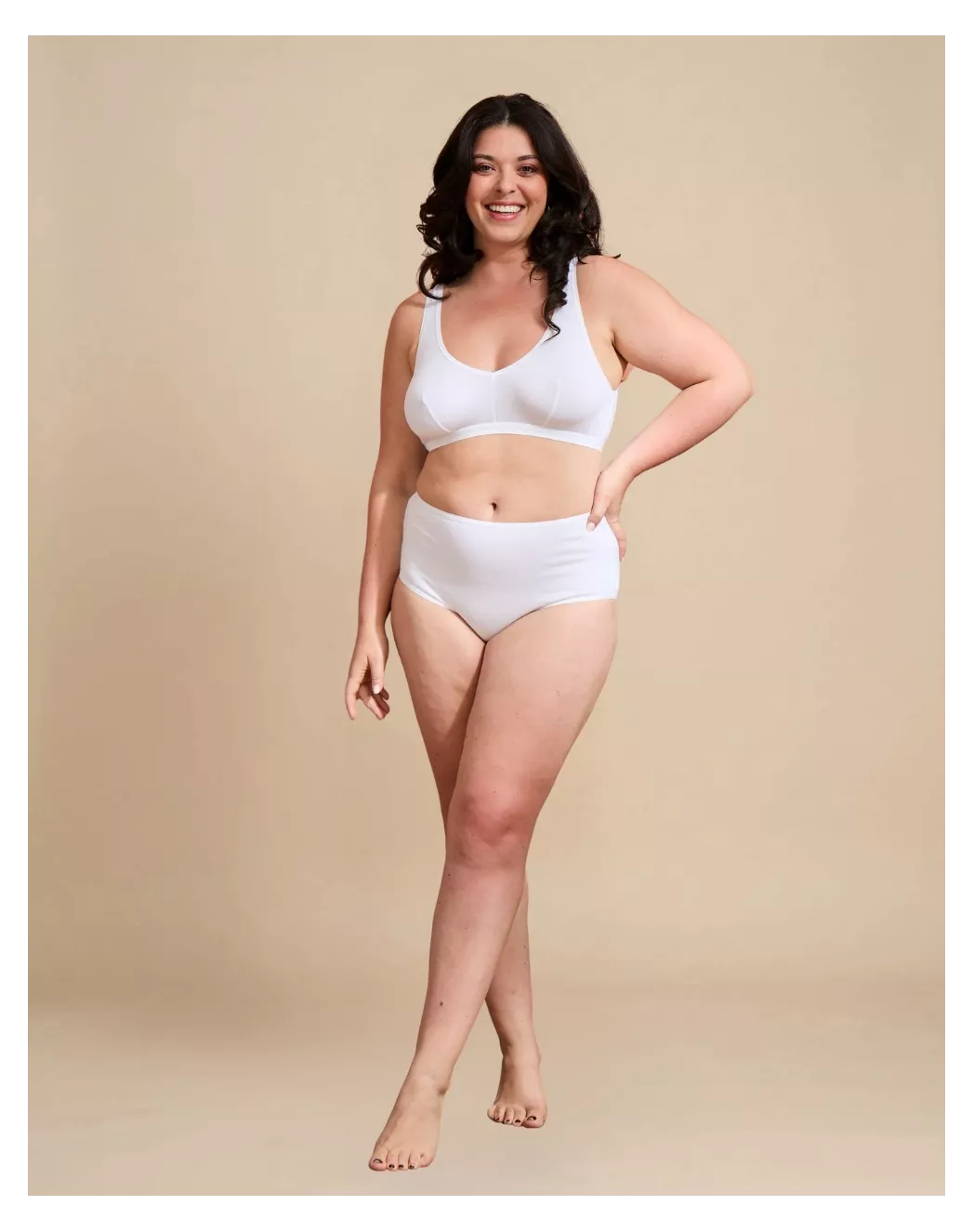 Culotte taille haute Blanche