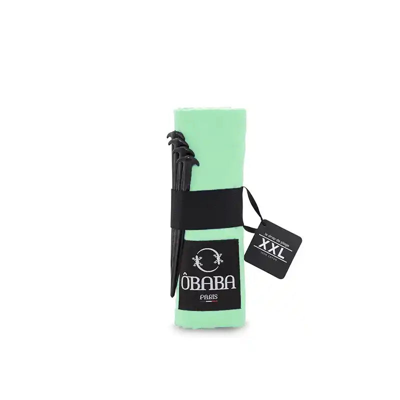 Drap de plage XXL 160x215 - Male vert d'eau