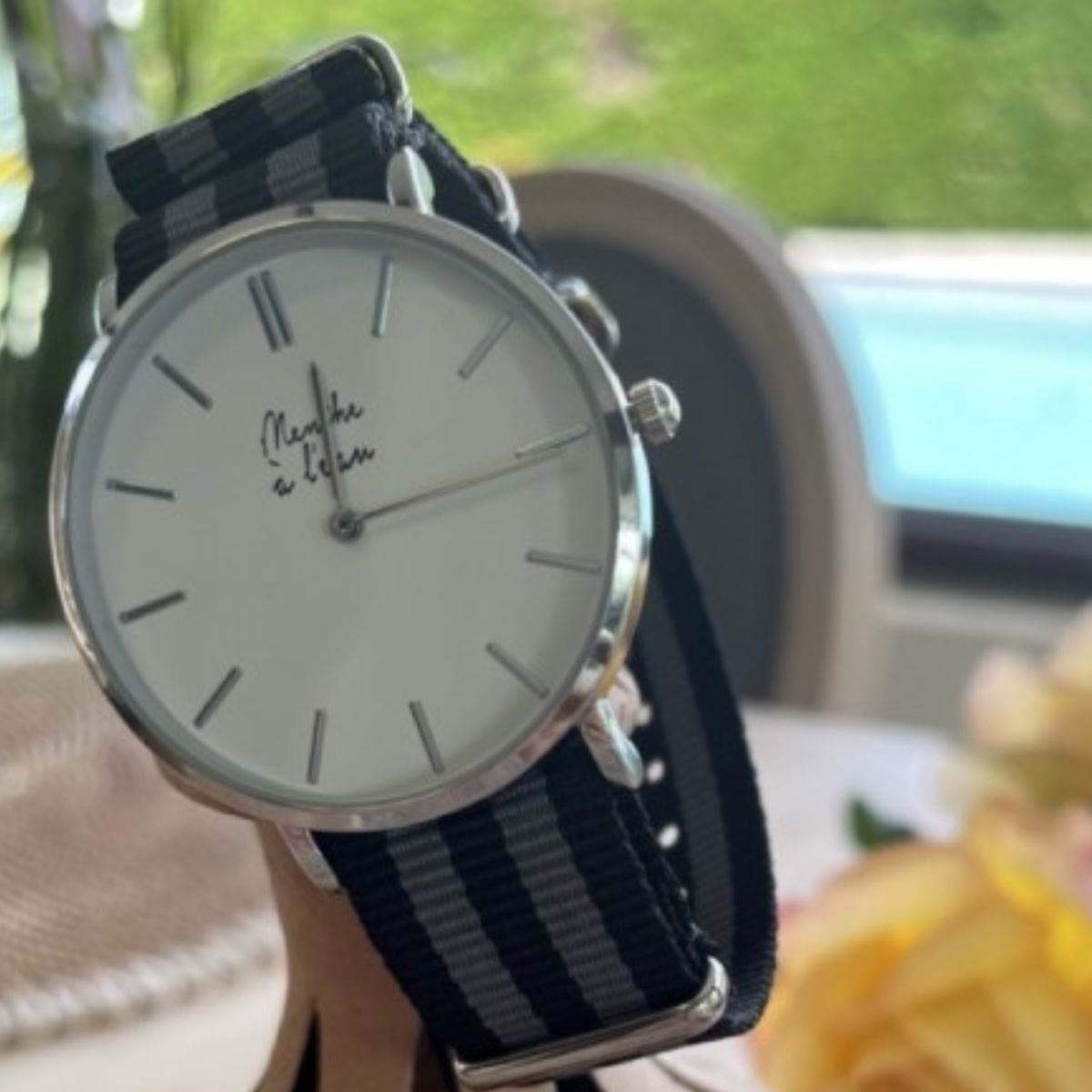 Montre La Résistante noir/gris