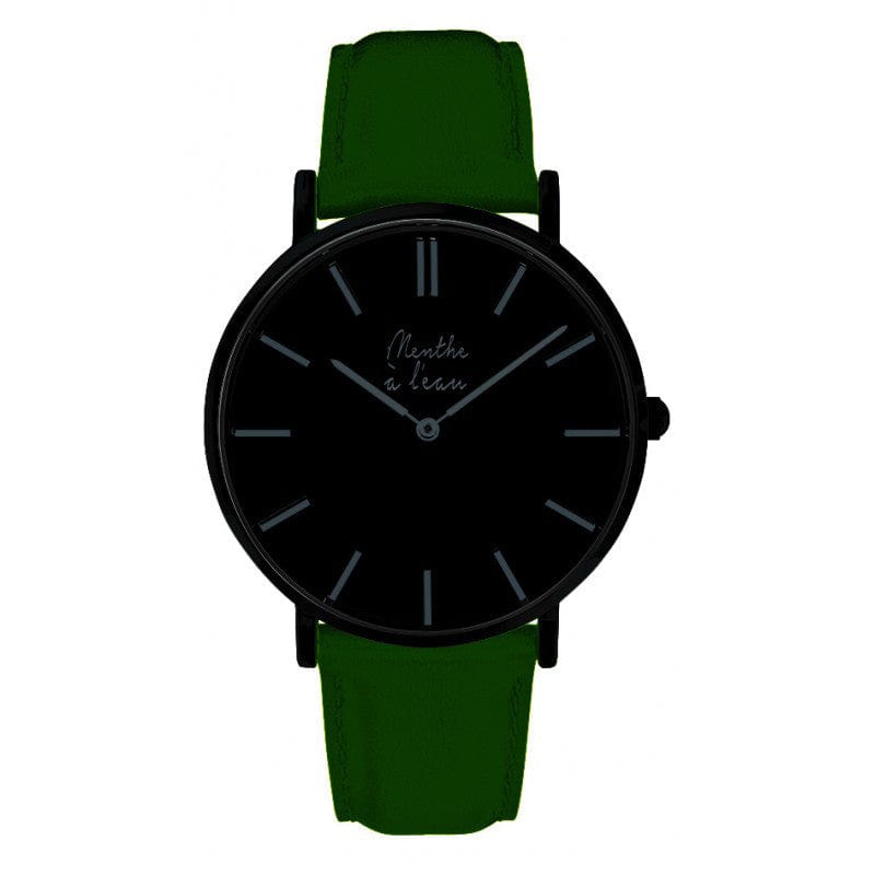 Montre La Véritable cuir vert