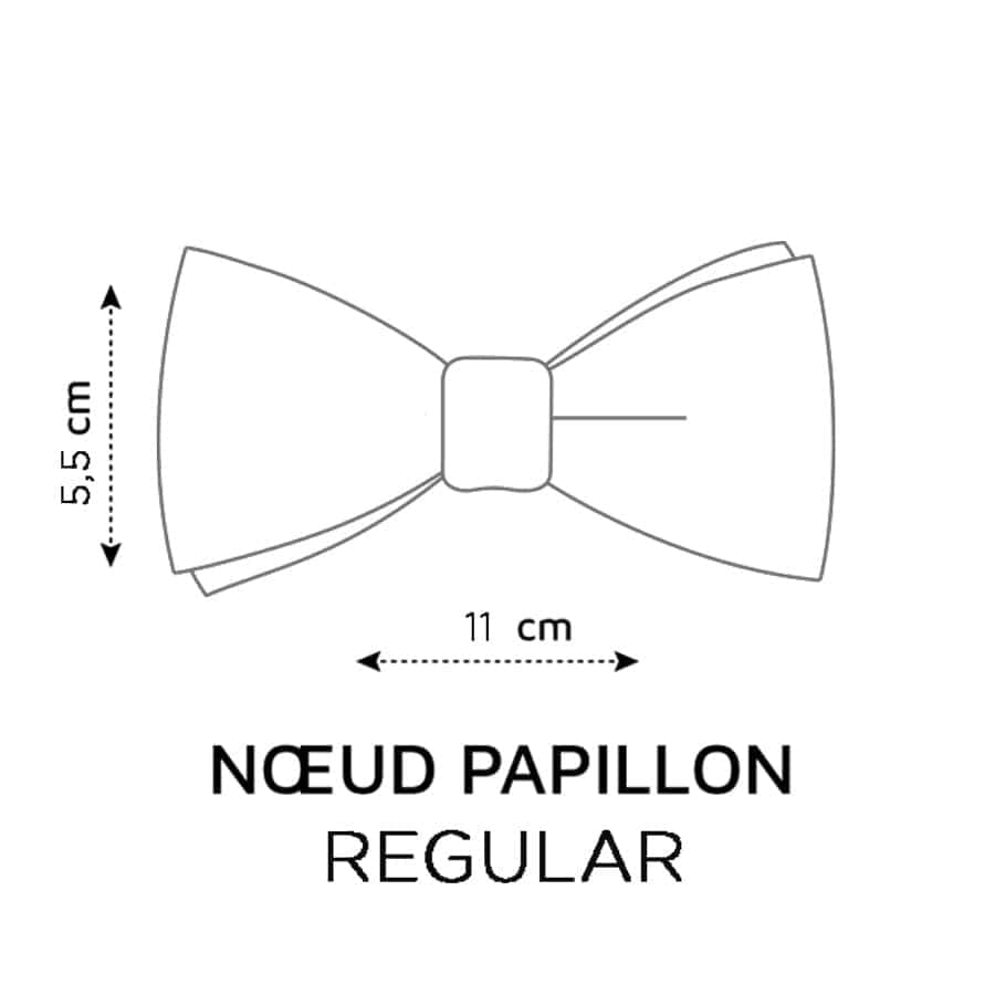 Noeud papillon bleu canard en lin