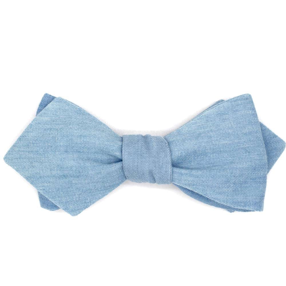 Noeud papillon bleu jean