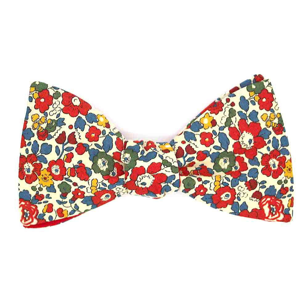 Noeud papillon fleuri liberty betsy