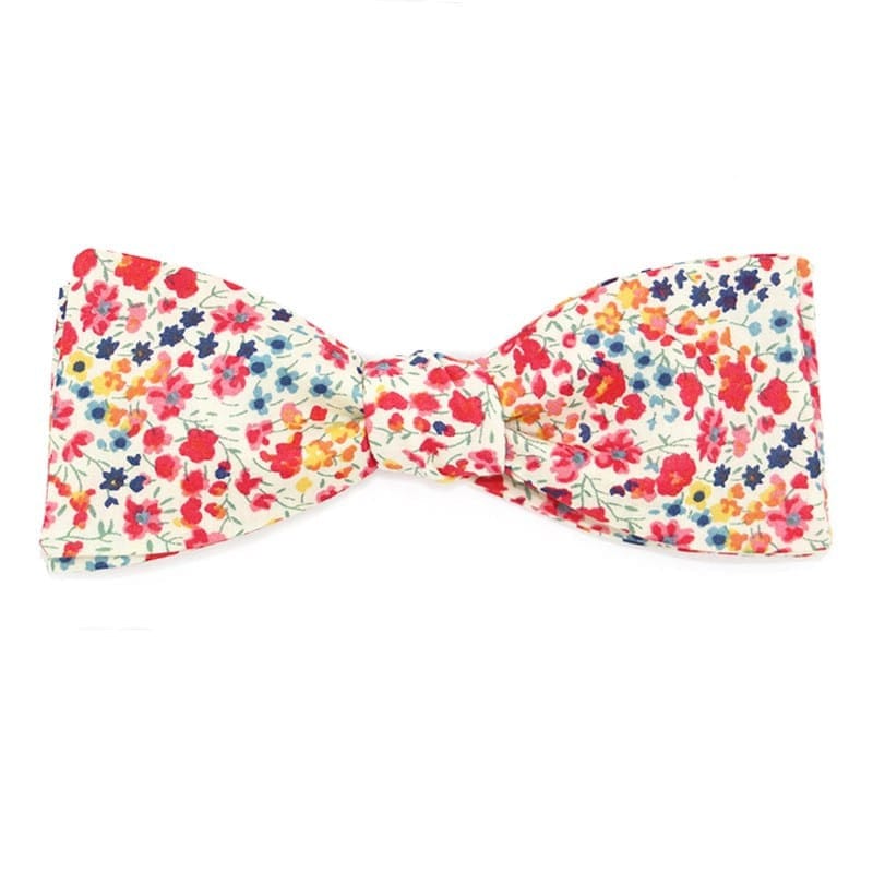 Noeud papillon fleuri liberty