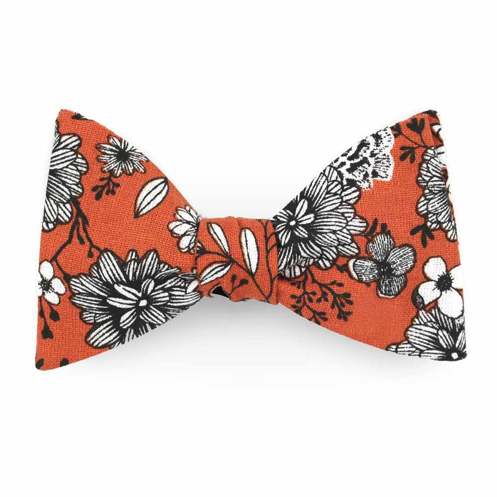 Noeud papillon orange feu