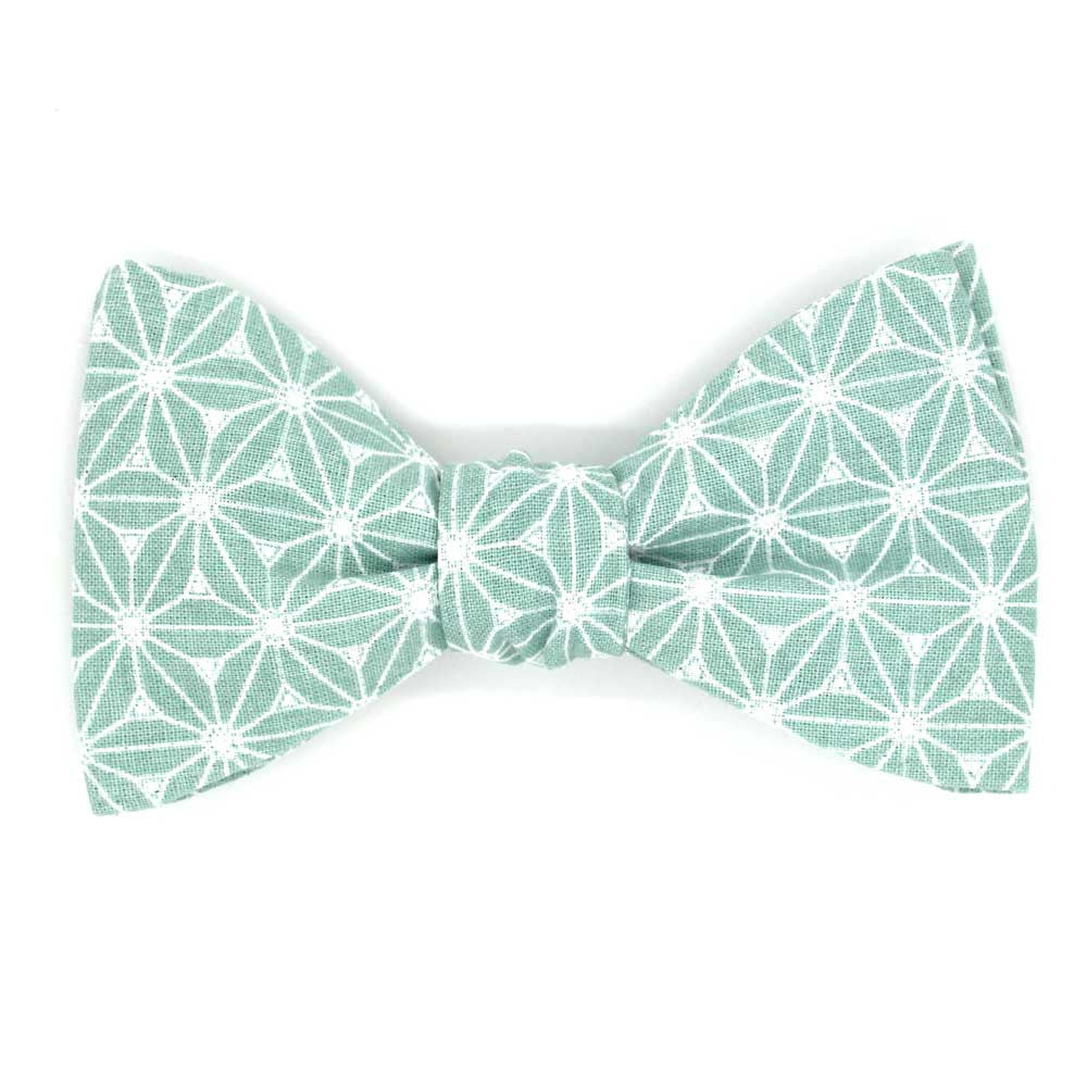 Noeud papillon japonais vert d'eau