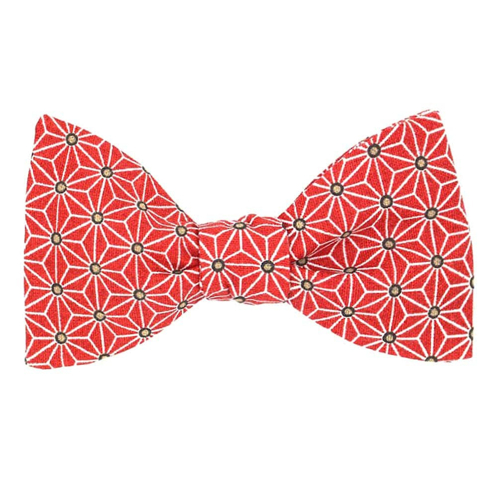 Noeud papillon japonais rouge