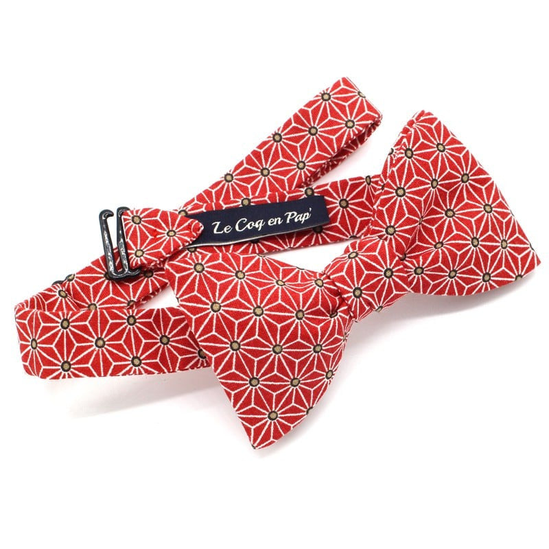 Noeud papillon japonais rouge