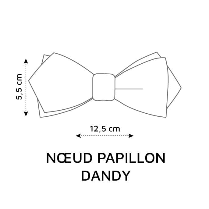 Noeud papillon japonais bleu orage