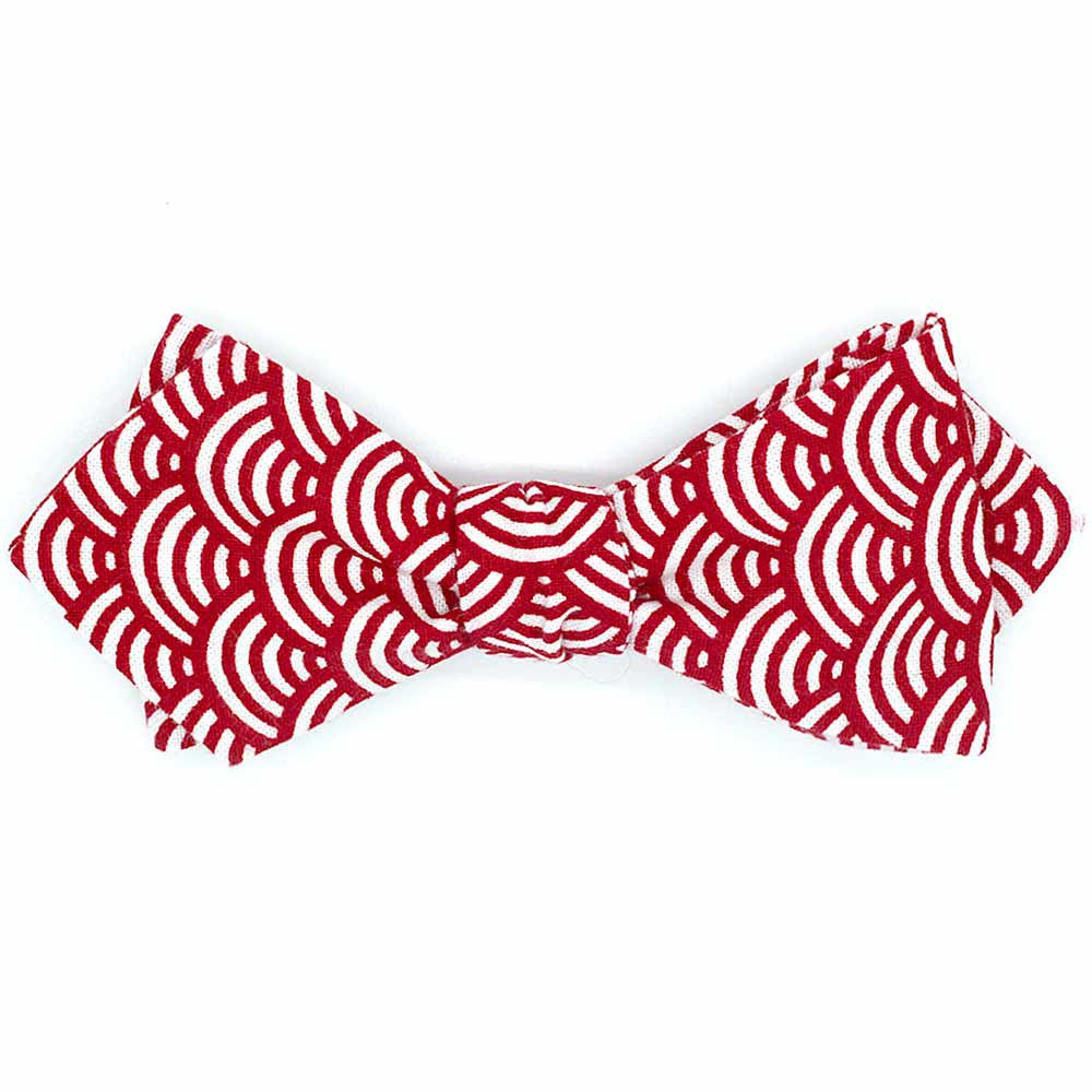 Noeud papillon japonais rouge