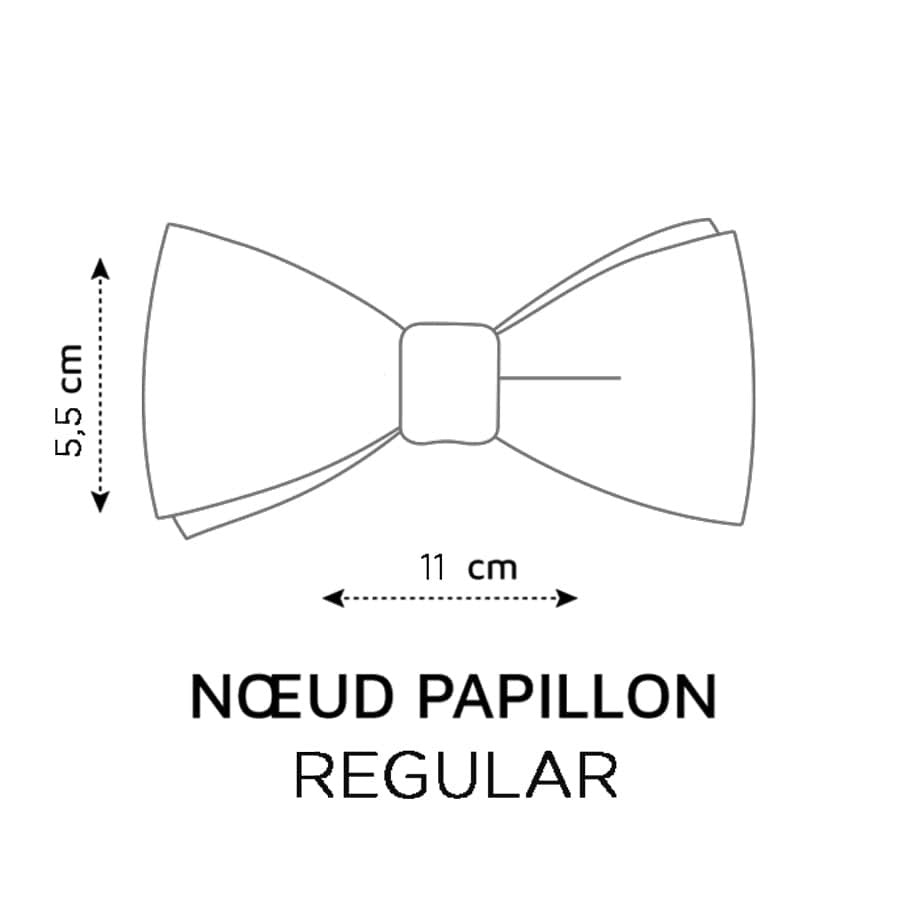 Noeud papillon marine champagne en lin