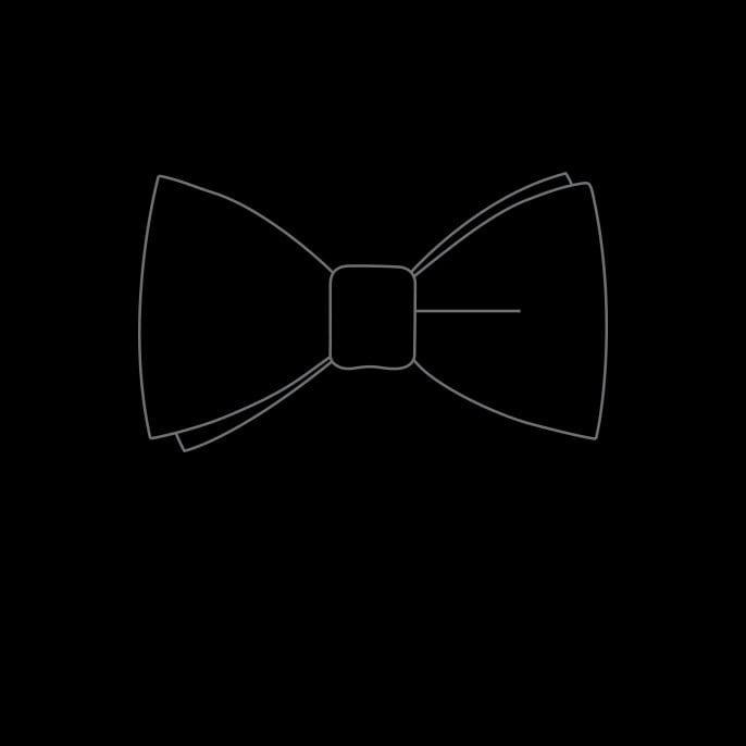 Noeud papillon noir à pois