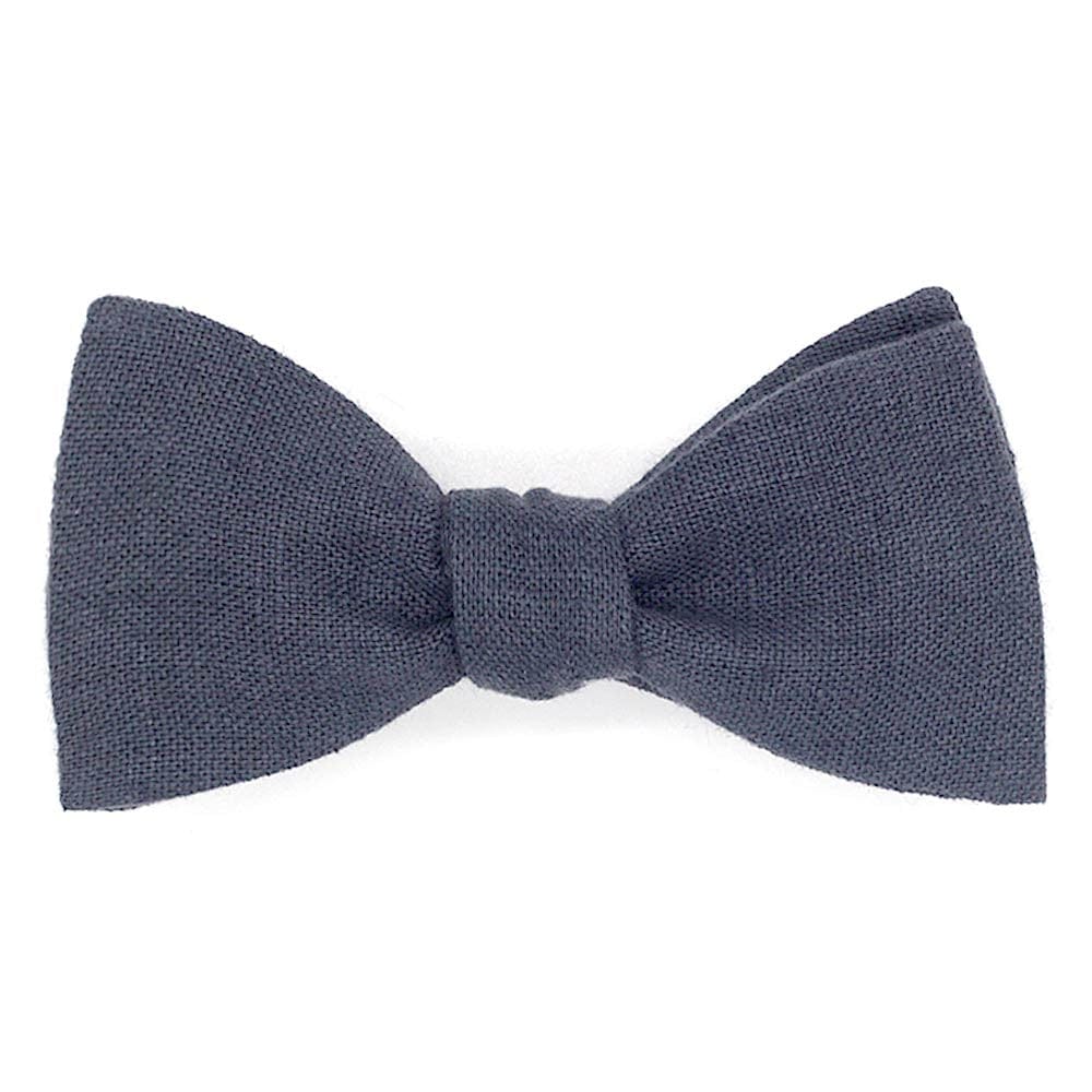 Noeud papillon noir carbone en lin