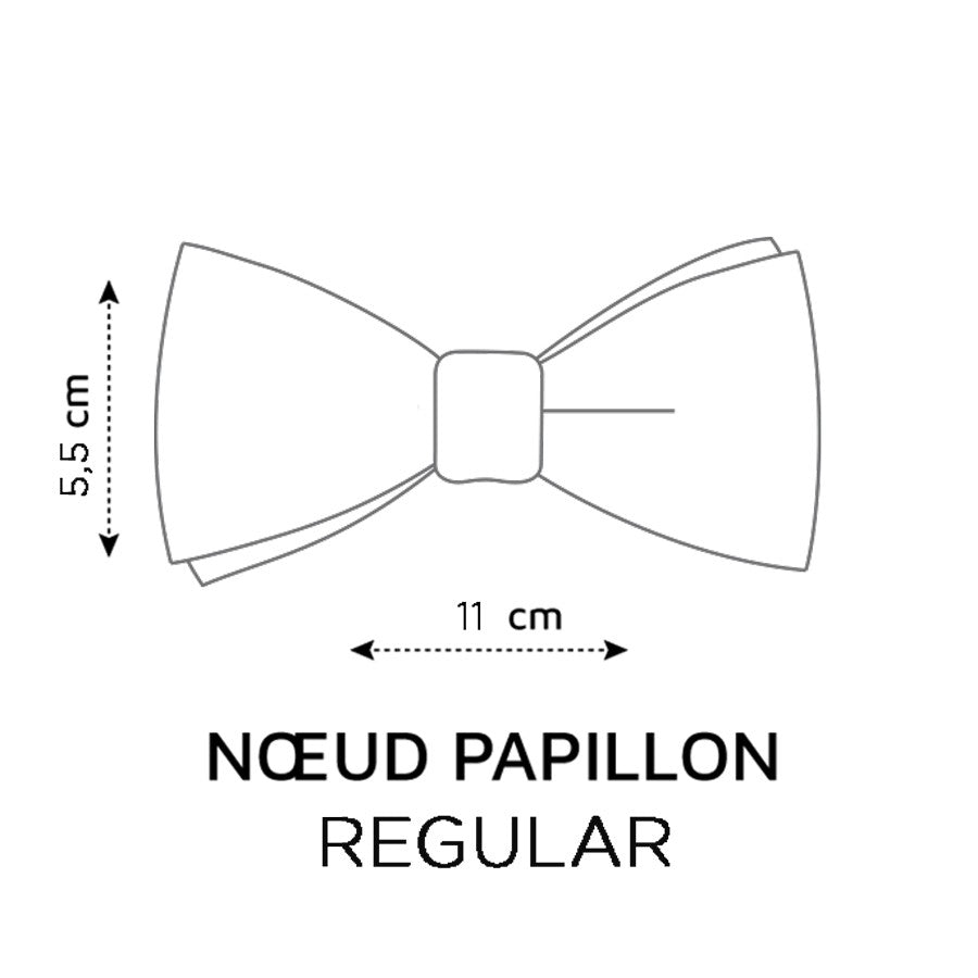 Noeud papillon rouge aubergine uni en lin