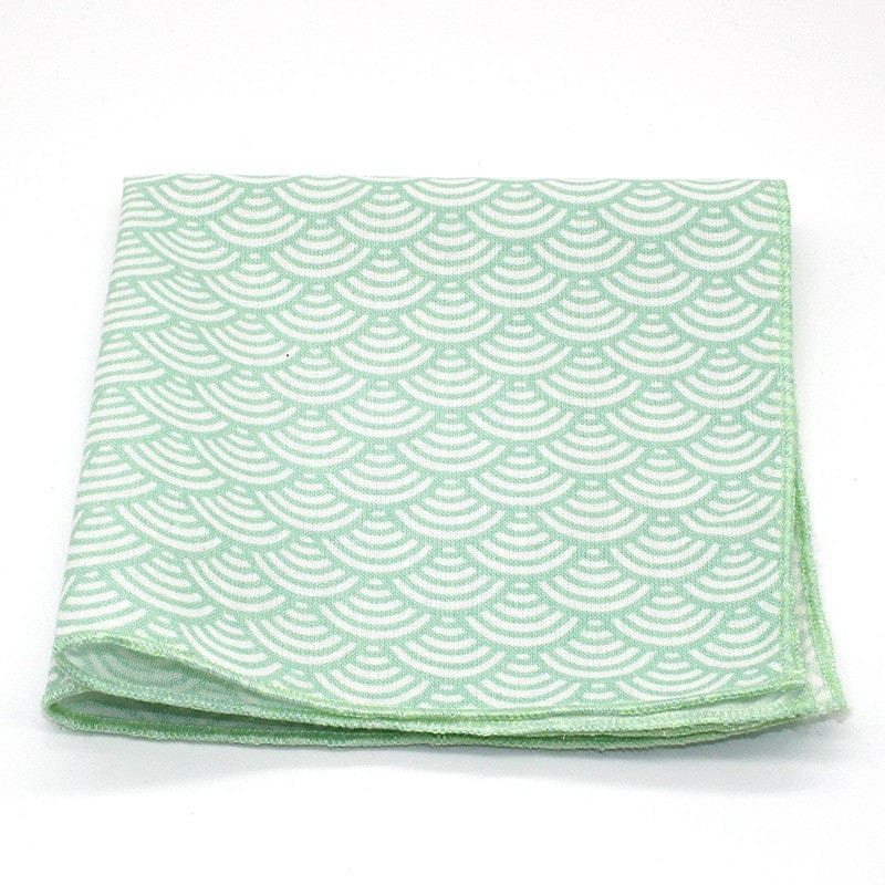 Noeud papillon vert d’eau japonais seigaiha