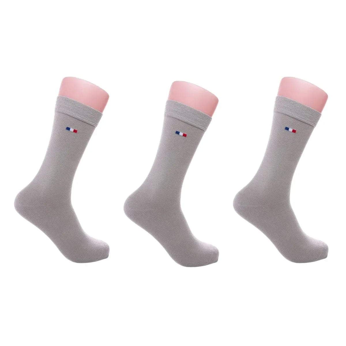 Pack de 3 paires chaussette française grise