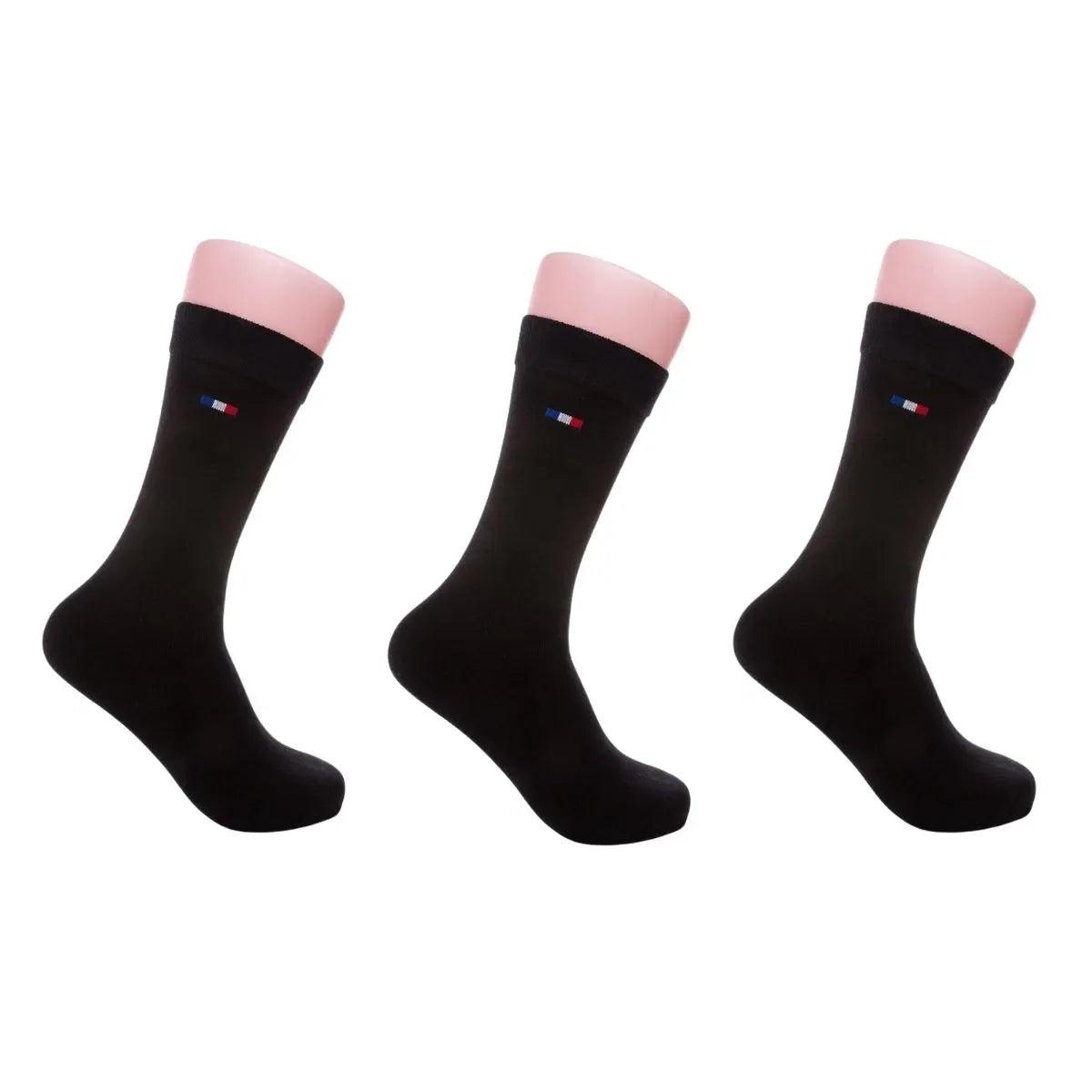 Pack de 3 paires chaussette française noires