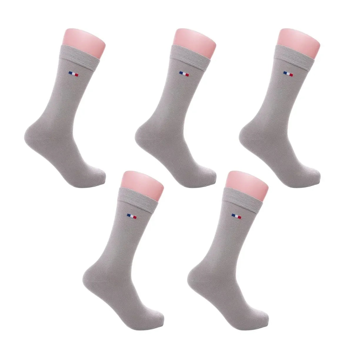 Pack de 5 paires chaussette française gris