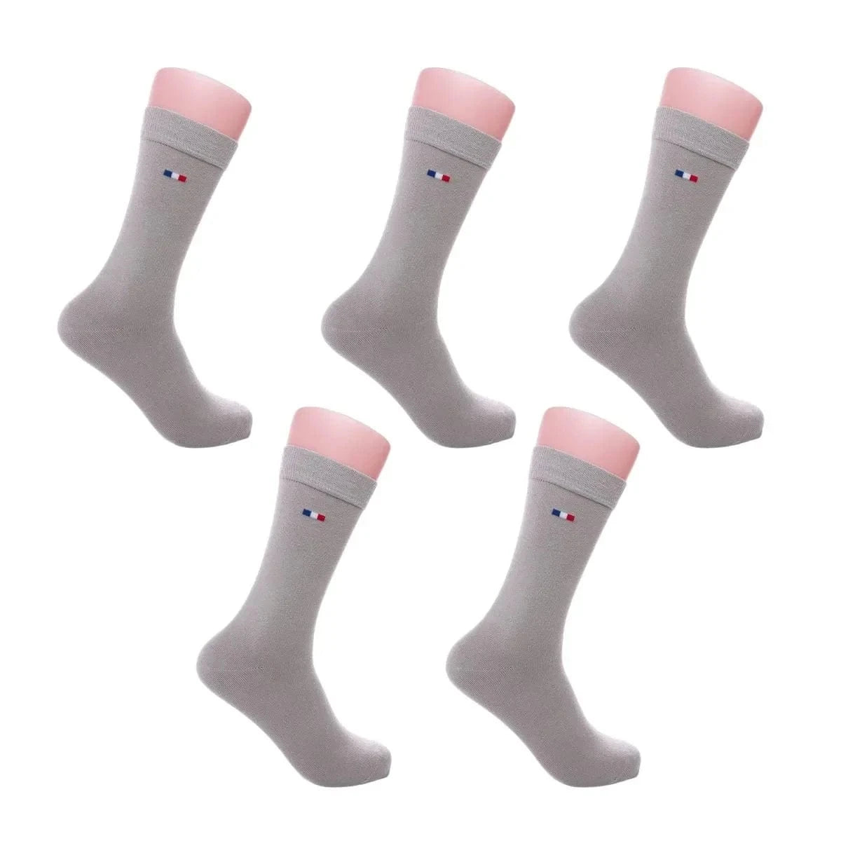 Pack de 5 paires chaussette française gris