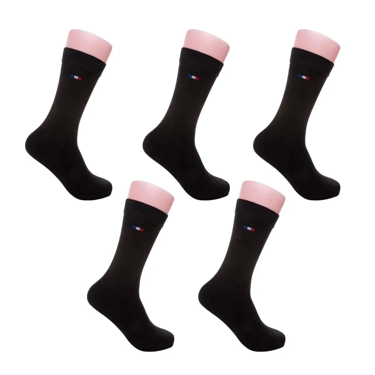 Pack de 5 paires chaussette française noire