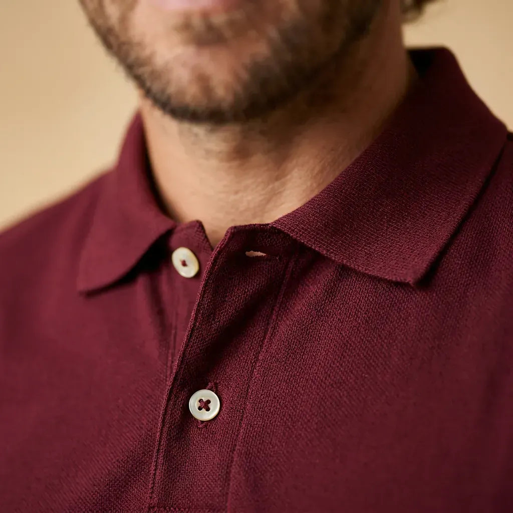 Polo bordeaux homme | PALÂBA - Polo