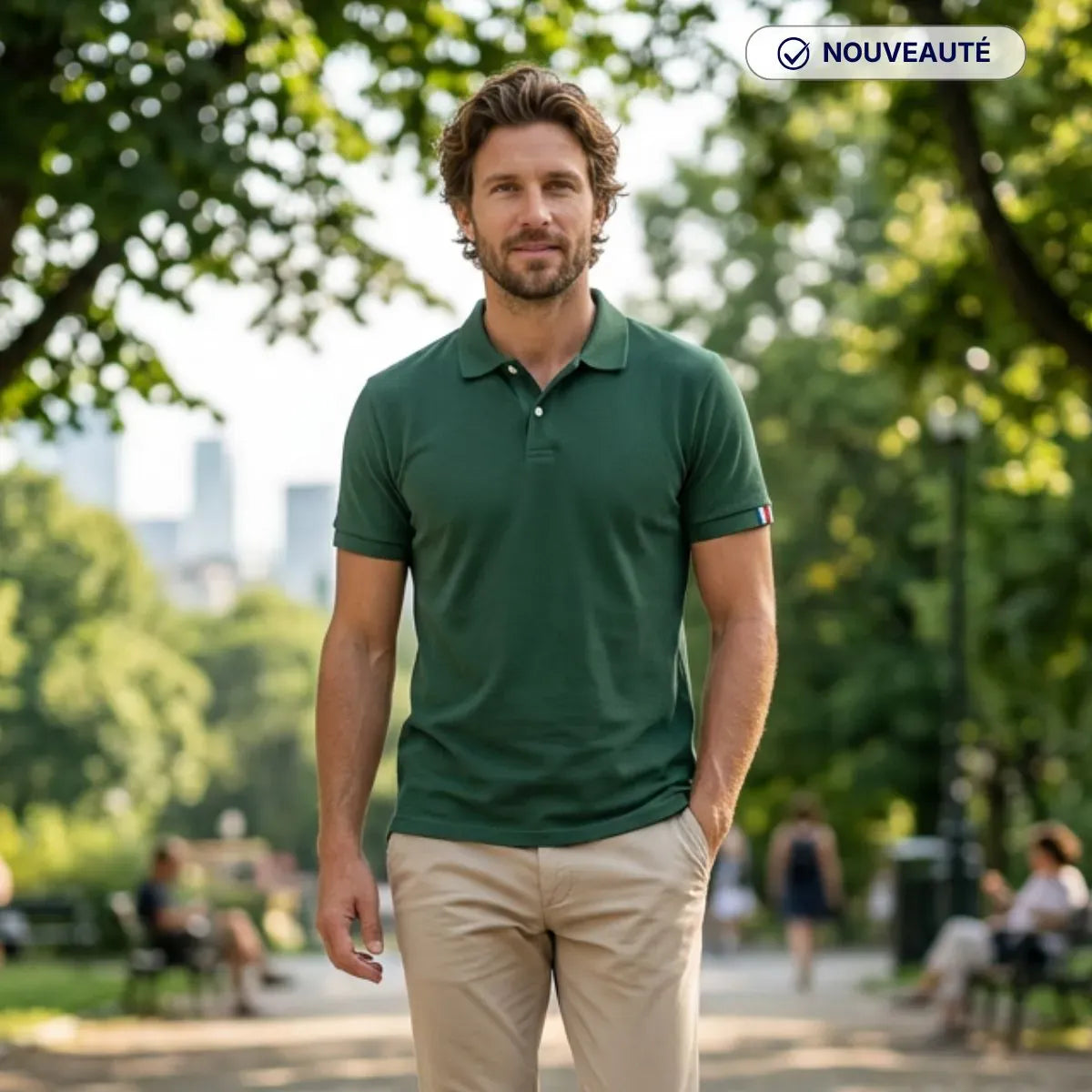 Polo vert homme | PALÂBA - Polo