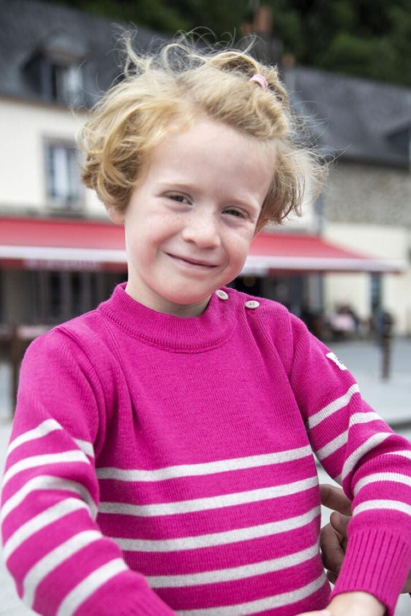 Pull marin enfant rayé