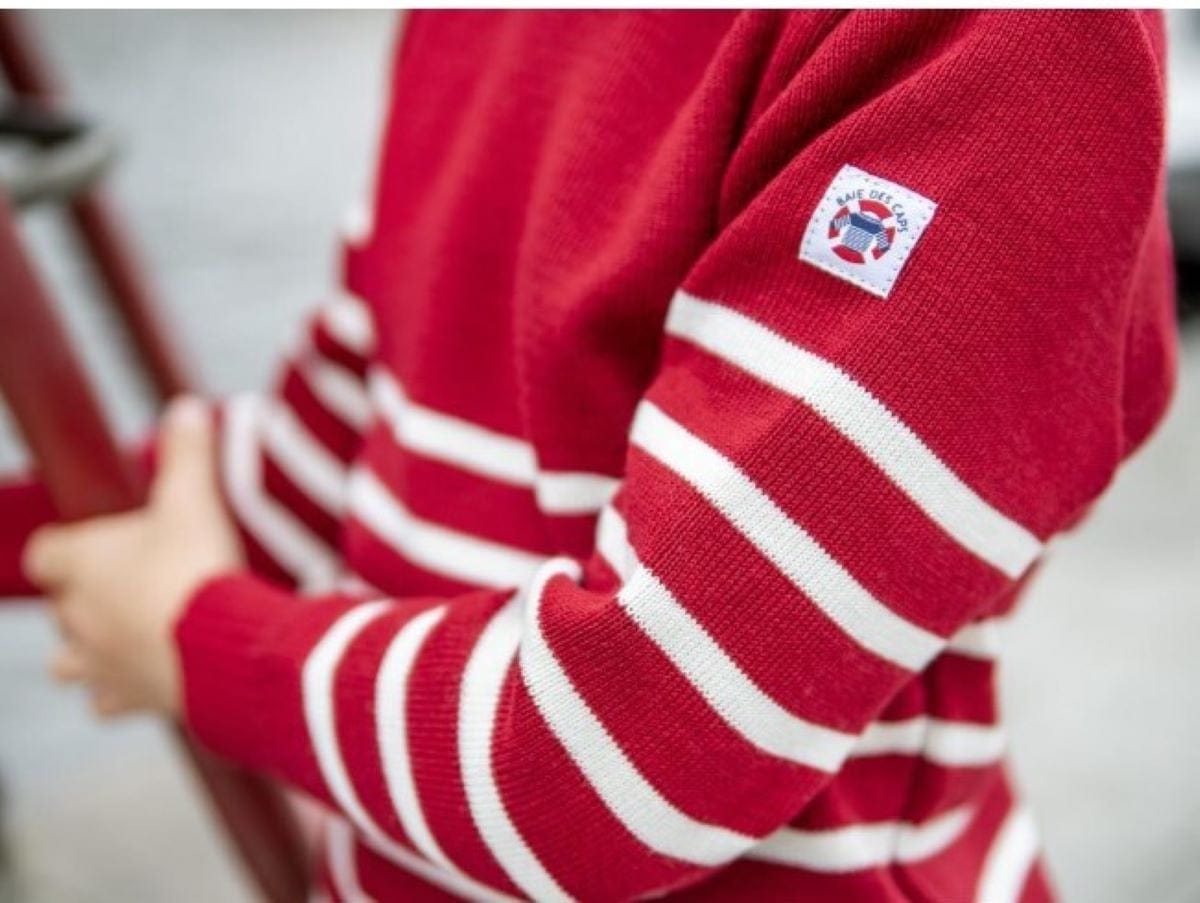 Pull marin enfant rayé