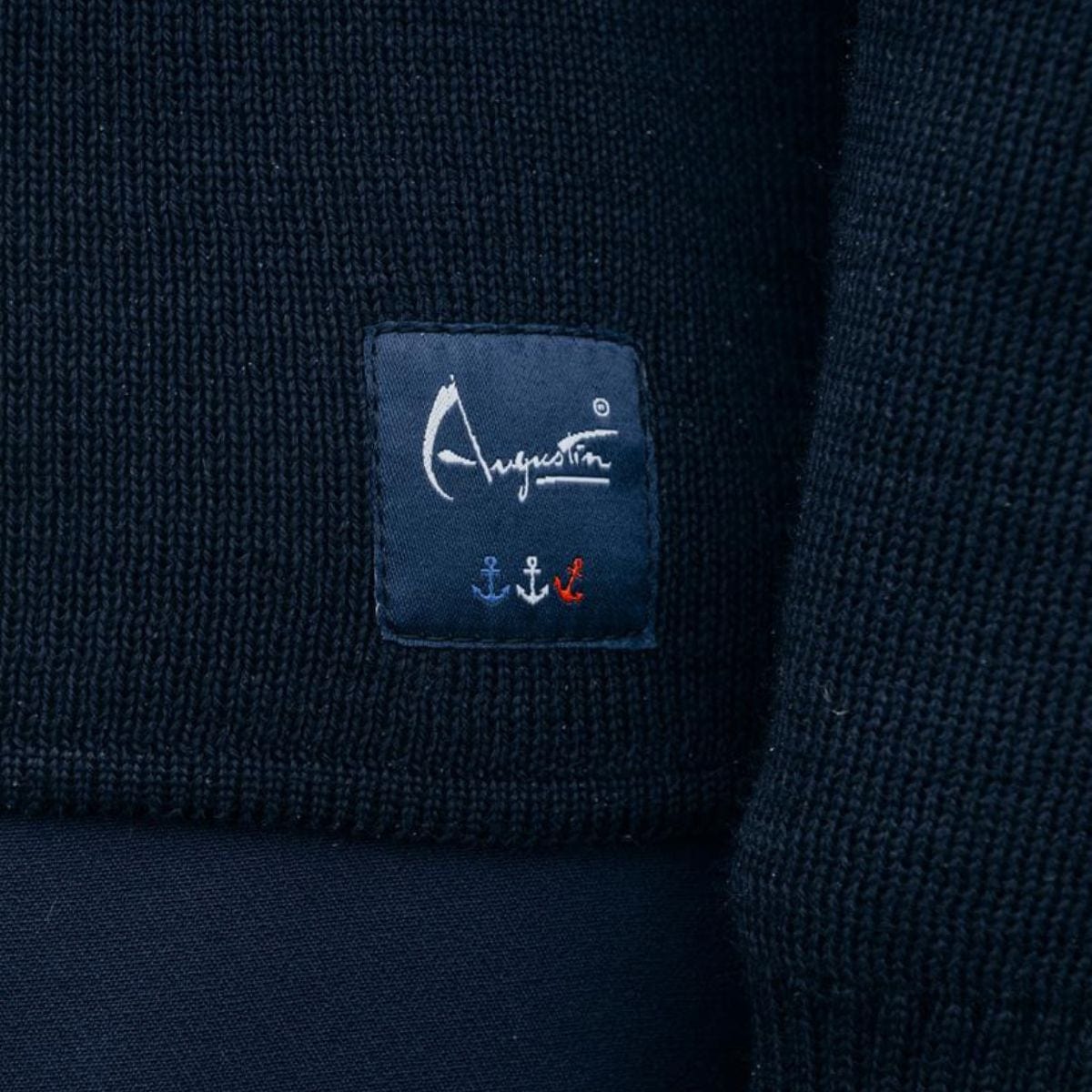 Pull marin rayé 100 % laine kaki écru