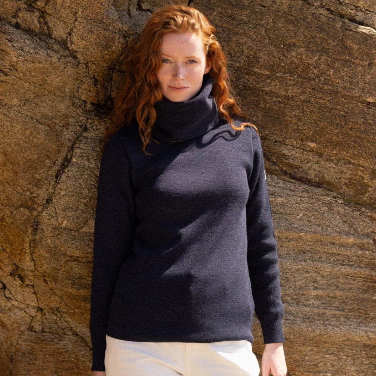 Pull marin femme bleu ardoise