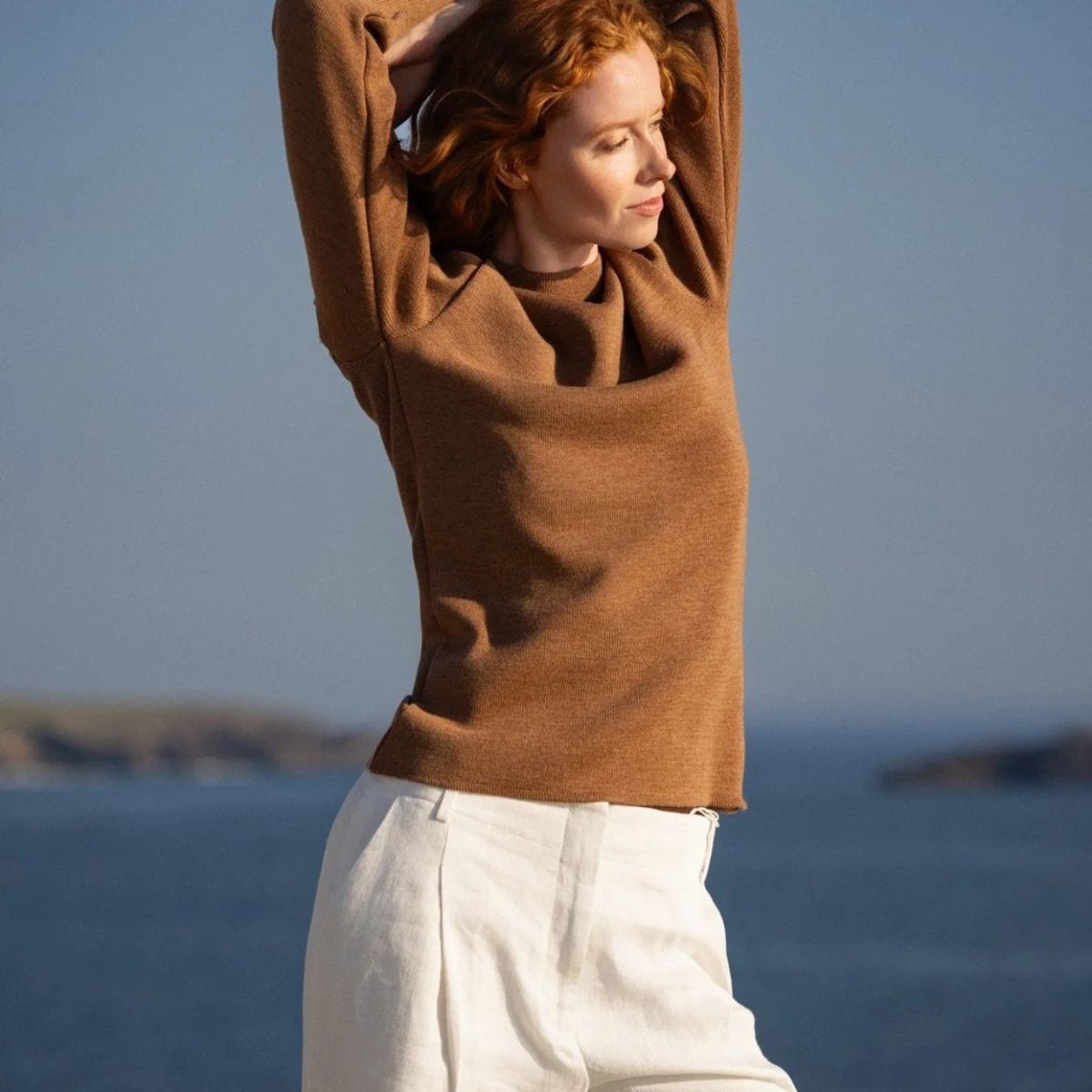 Pull marin femme Fauve