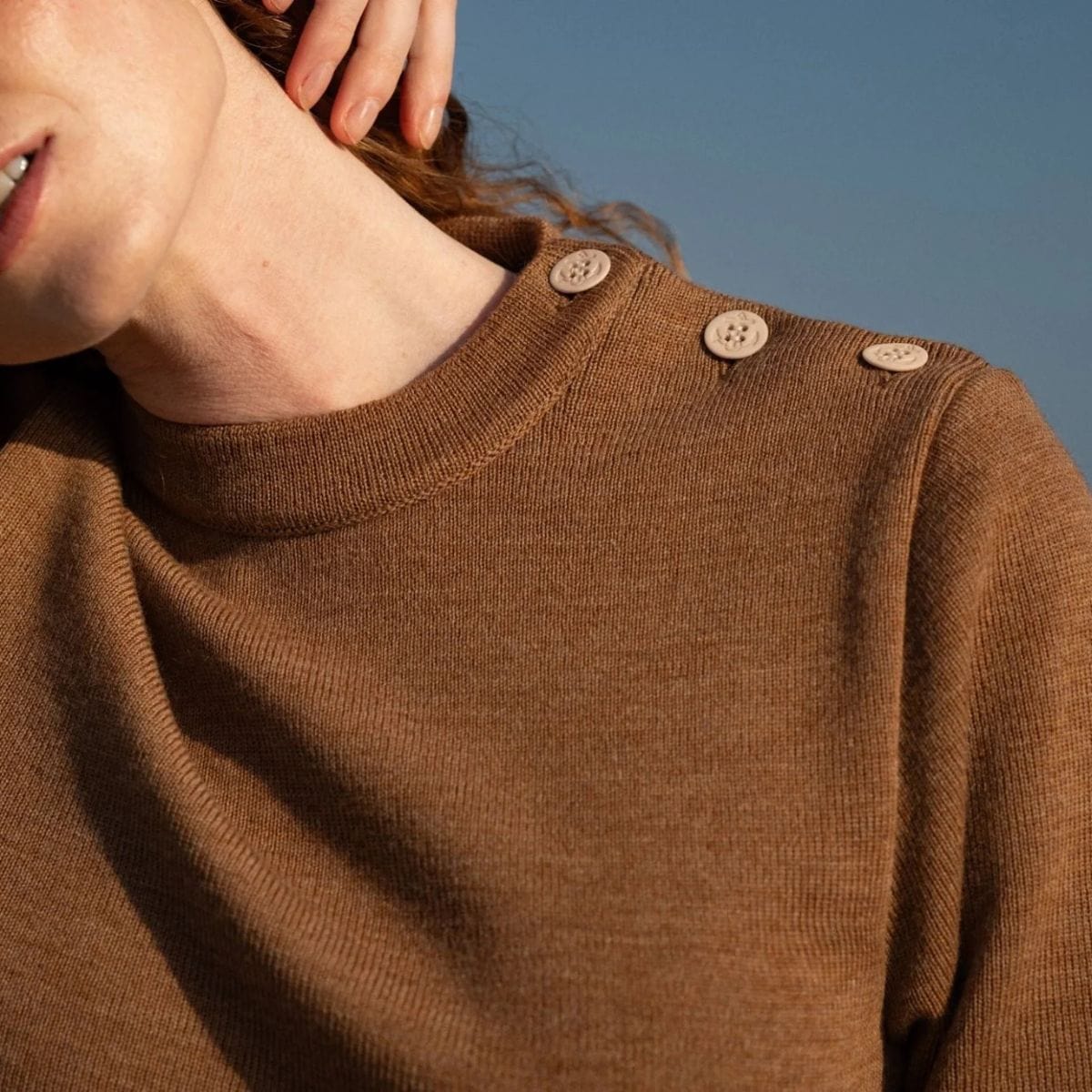 Pull marin femme Fauve