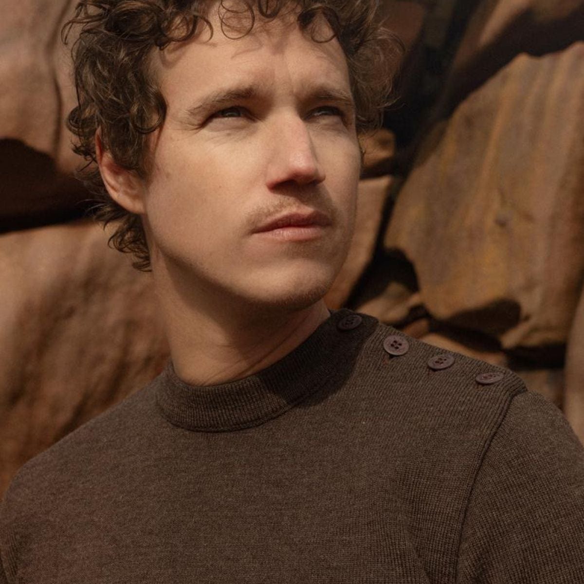 Pull marin homme marron