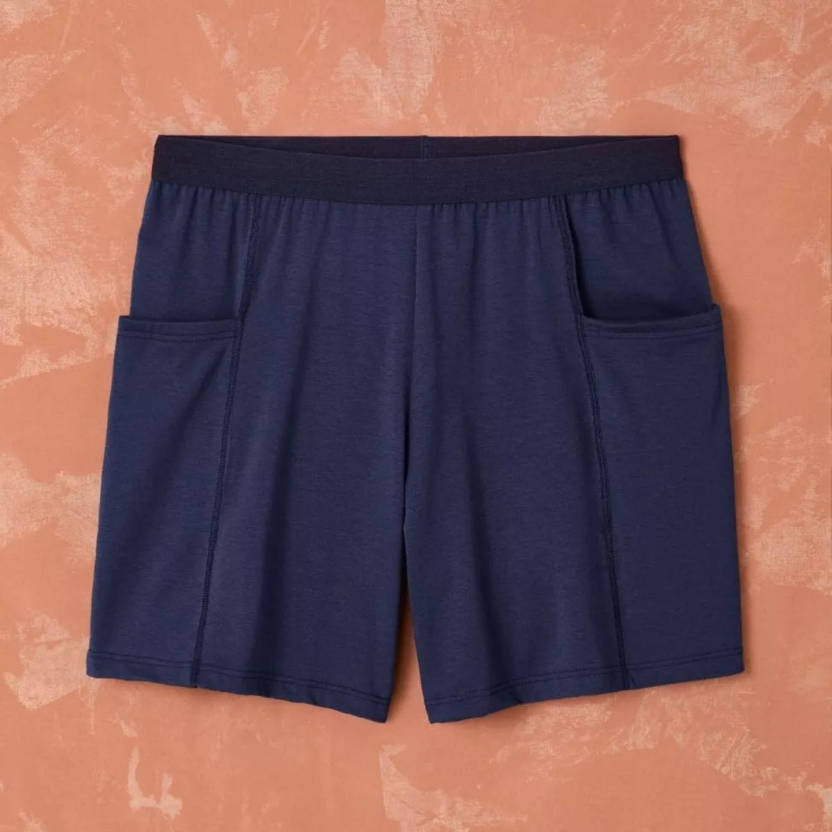 Short coton Homme Marine