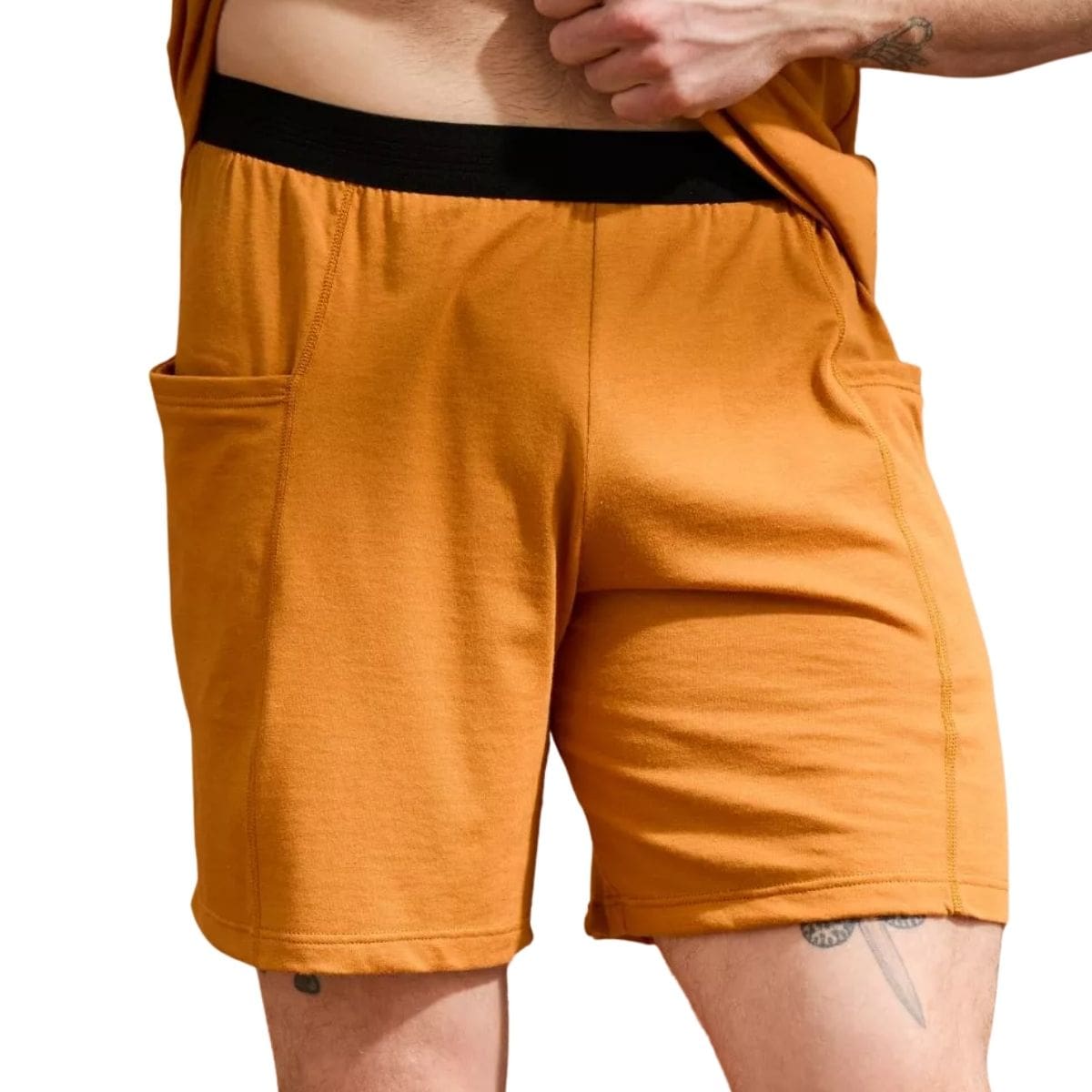Short coton Homme Orange
